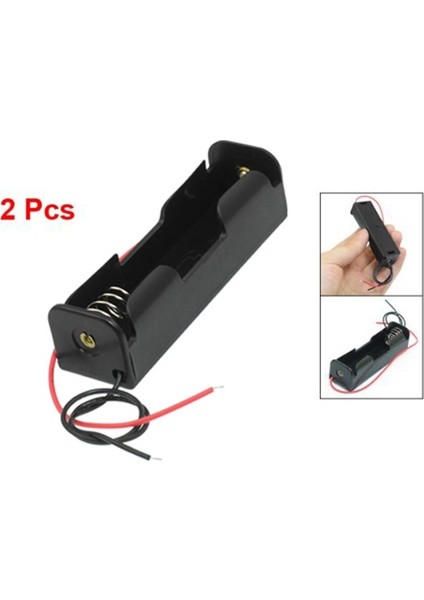 2 Pcs Siyah 18650 Düz Ucu Piller Pil Tutucu Kılıfı ve 5 Pcs 2 x 3 7V 18650 Piller 4 Pin Pil Tutucu Kılıfı (Yurt Dışından) fiyatları