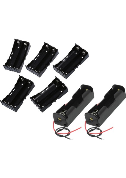 2 Pcs Siyah 18650 Düz Ucu Piller Pil Tutucu Kılıfı ve 5 Pcs 2 x 3 7V 18650 Piller 4 Pin Pil Tutucu Kılıfı (Yurt Dışından) modelleri