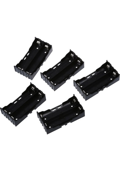 2 Pcs Siyah 18650 Düz Ucu Piller Pil Tutucu Kılıfı ve 5 Pcs 2 x 3 7V 18650 Piller 4 Pin Pil Tutucu Kılıfı (Yurt Dışından) fırsatları