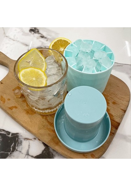 Küçük Buz Maker Kupası Mini Buz Meydanı Maker Kalıp Silindir Silikon Buz Tepsisi Dondurucu Için Kolay Serbest Bırakma Buz Kafesi C (Yurt Dışından) fiyatları