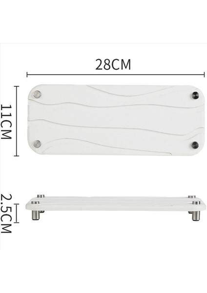 2x Banyo Lavabo Hızlı Kuruyan Taş Diyatomlu Toprak Lavabo Tepsisi Yemek Diş Fırçası Tutucu Dalgalı (Beyaz) (Yurt Dışından) fiyatları