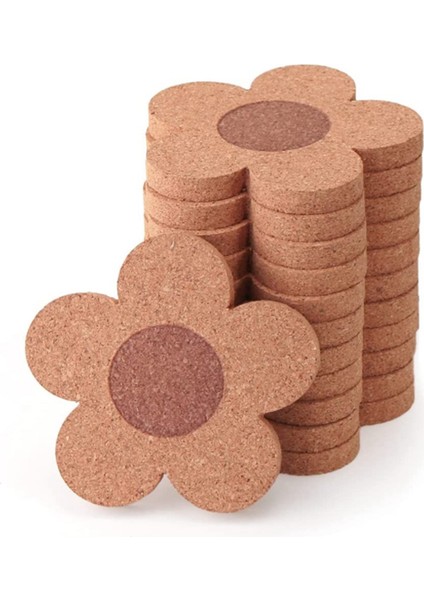 24 Adet Içecekler Için Sevimli Bardak Altlıkları Emici ve Yeniden Kullanılabilir Coaster Seti 4 Inç Çiçek Şekli Bardak Altlıkları Kahve Çay Fincanı Paspas (Yurt Dışından) modelleri