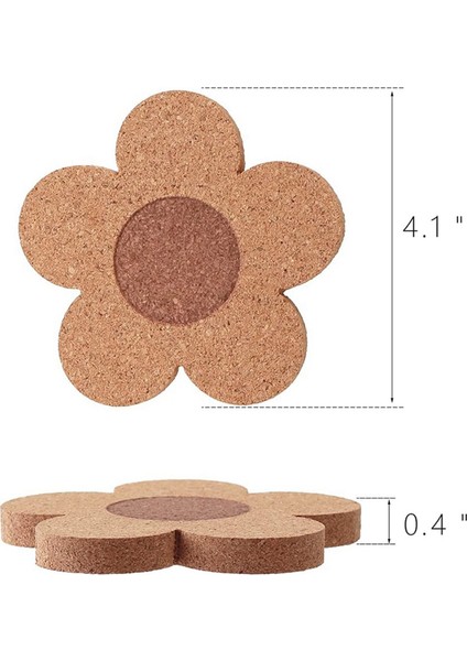 24 Adet Içecekler Için Sevimli Bardak Altlıkları Emici ve Yeniden Kullanılabilir Coaster Seti 4 Inç Çiçek Şekli Bardak Altlıkları Kahve Çay Fincanı Paspas (Yurt Dışından) fırsatları