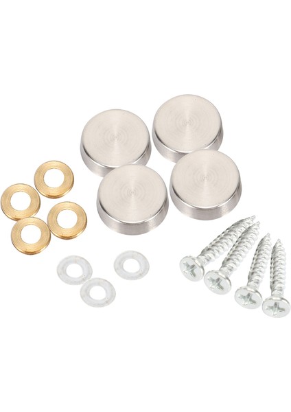 16 mm Paslanmaz Çelik Ayna Tırnakları Vida Kapağı (64 Adet) (Yurt Dışından) modelleri