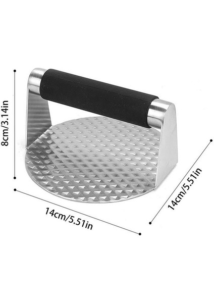 Mutfak Burger Pres Paslanmaz Çelik Smash Burger Düz Üst Izgara Için Basın Izgara Aksesuarları (Yurt Dışından) indirimleri