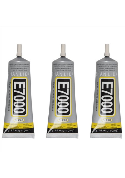 3x Zhanlida Telefon Kabuğu Plastik Metal E7000 Crafts Takı Tutkal 110ML (Yurt Dışından)
