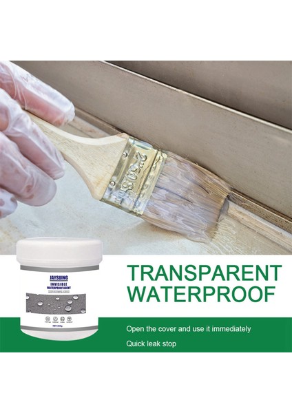 Jayinguing 2x Şeffaf Su Geçirmez Tutkal Artı Fırça Su Geçirmez Sızdır Yalıp Su Bazlı Sızdırmazlık Anti Sızma ile Fırça A Anti-Sızdır (Yurt Dışından) fırsatları