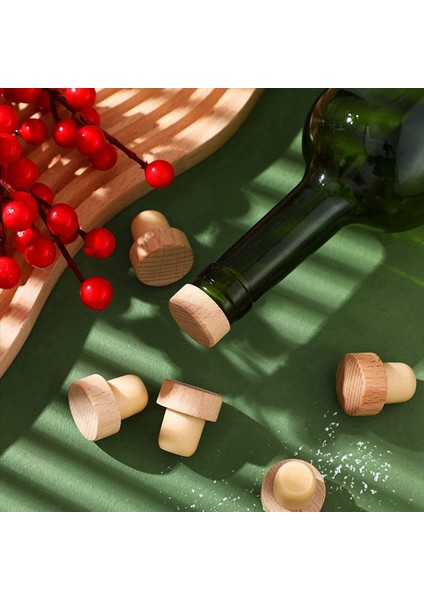 Şarap Şişesi Mahkemeleri T Şekurlu Cork Tapaları Şarap Cork Şarap Durdurucu Yeniden Kullanılabilir Şarap Mantıkları Ahşap ve Kauçuk (60 Parça) (Yurt Dışından) indirimleri