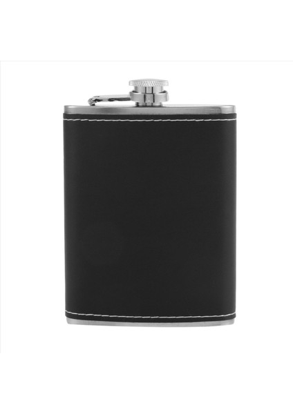 6x Cep Kalça Şişesi 8 Oz Siyah Deri Sarılmış Kapak ve Sızıntı Kanıtı ile Huni Paslanmaz Çelik ile (Yurt Dışından) modelleri