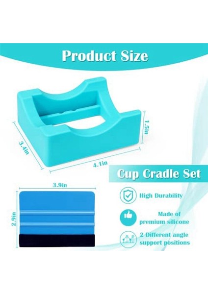 Tumblers Için Fincan Beşiği Sağlam Bardak Beşiği ile Keçe ile Tumbler Bardakları Silikon Tutucu Tutun (Yurt Dışından) fırsatları