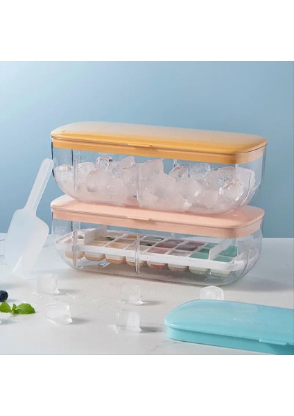 48 Çift Silikon Büyük Kapasiteli Buz Kutusu Buz Depolama Buz Kutusu Dondurulmuş Buzlu Buzdolabının Kapak Pembesi (Yurt Dışından) indirimleri