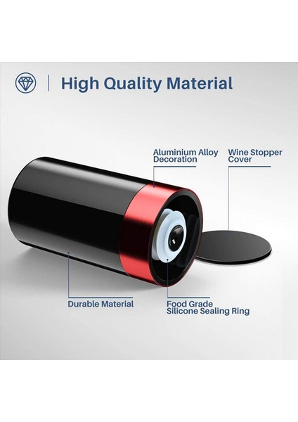 4x Şarap Durdurucu Vakum Elektrikli Şişe Durdurucular Yeniden Kullanılabilir Şarap Mantıkları Şarap Koruma Alanı Dekoratif Şarap Koruyucu Vakum Fiş (Yurt Dışından) modelleri