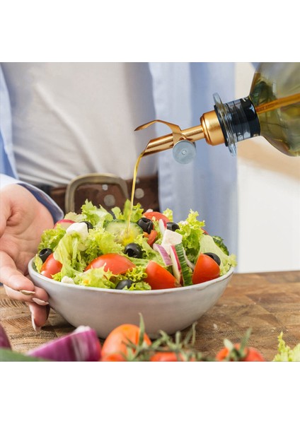 Ağırlıklı Paslanmaz Çelik Dökümciler Otomatik Flip Zeytinyağı Dispenser Spout Balsamik Sirke Pour Spouts 8pcs (Yurt Dışından) indirimleri