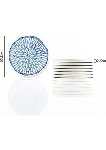 Cork Taban Masa Üstü Koruma Paspası ile Yuvarlak Seramik Taş Coaster Emici Içecekler Için 6 Bardak Seti (Yurt Dışından) fırsatları