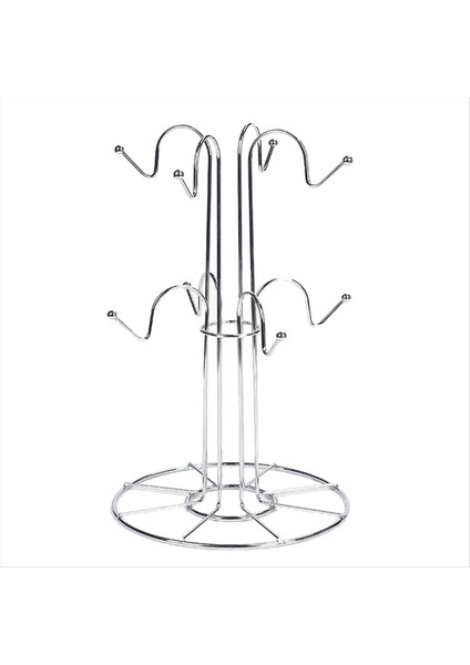 Kupa Kurutma Rafı 8 Kancalı Drenaj Kupa Ağacı Kupa Organizatör Ev Masaüstü (Yurt Dışından)