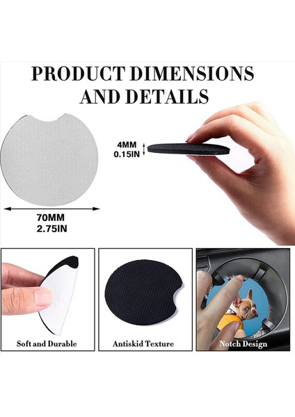 200 Adet Süblimasyon Boş Araba Bardak Altlıkları Yuvarlak Açılış Boş Bardak Altlıkları Süblimasyon Dıy El Sanatları Araba Bardak Altlıkları Için Kullanılır (Yurt Dışından) fiyatları
