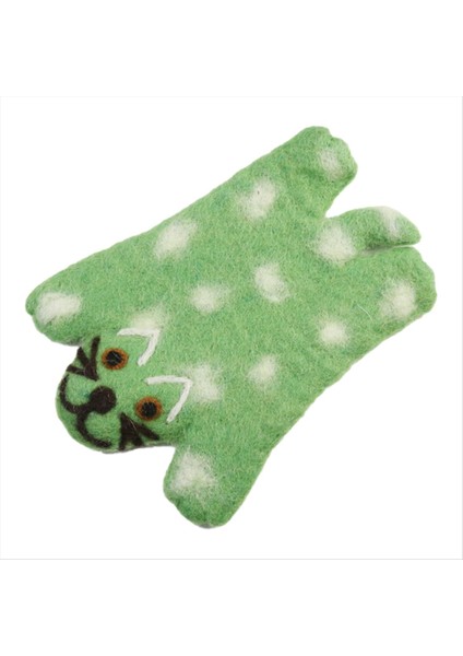 2pcs El Yapımı Yün Keçeli Hayvan Bardak Altlıkları Sevimli ve Sevimli Içecek Bardak Altlıkları Yeniden Kullanılabilir Su Emici Ev Masaüstü (Yurt Dışından)