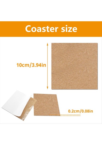 100PCS Bardak Altlıkları Için Kendi Kendine Yapışkan Toplu 4X4INCH Coaster Dips Kendi Kendine Yapıştırıcı Kareler Pedleri Yapıştırıcı Sırtlı (Yurt Dışından) fiyatları