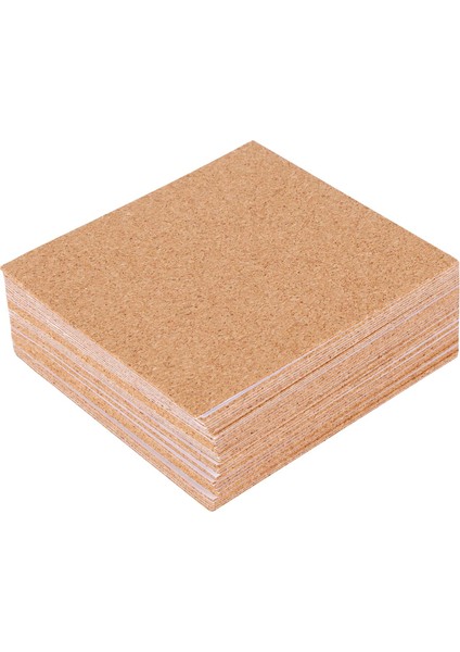 Kendinden Yapışkanlı Bardak Altlıkları Cork Paspaslar ve Diy El Sanatları Malzemeleri Için Destek Tabakaları (40 Kare) (Yurt Dışından)