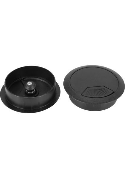 20 Adet Yuvarlak Plastik Bilgisayar Masası Kablosu Gromet Delik Kapağı 50MM Siyah (Yurt Dışından) fırsatları