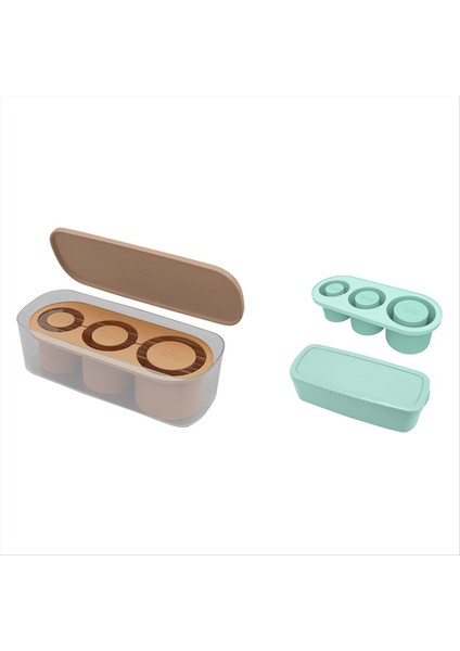 20-40 Oz Tumbler Için Kapaklı Silikon Buz Küpü Tepsisi Kupa Için 3 Içi Boş Silindir Buz Küpü Kalıp Yeniden Kullanılabilir Büyük A (Yurt Dışından)