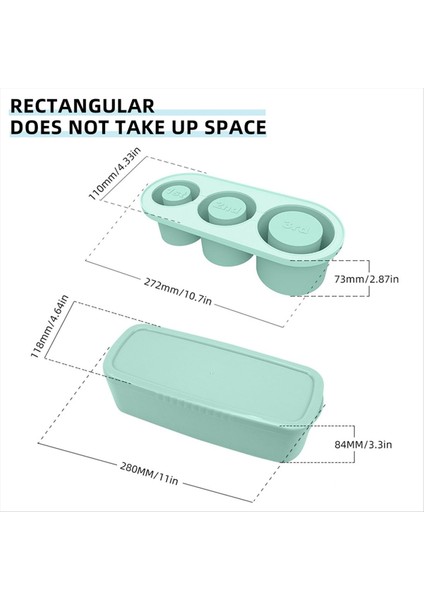 20-40 Oz Tumbler Için Kapaklı Silikon Buz Küpü Tepsisi Kupa Için 3 Içi Boş Silindir Buz Küpü Kalıp Yeniden Kullanılabilir Büyük A (Yurt Dışından) indirimleri