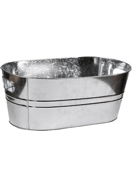 Buz Kovaları Galvanizli Küvet - Partiler Için Içecek Kovaları Barbekü Meraklıları Için Içecek Küveti Içecekler Için Kova (Yurt Dışından)