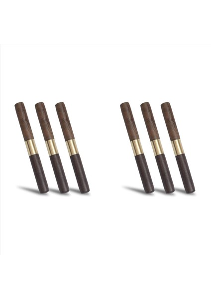 6pcs Paslanmaz Çelik Buz Seçimleri Mutfak Alet Buz Toplama Ahşap Sap ve Kamp Için Güvenlik Kapağı ve Restoran (Yurt Dışından)