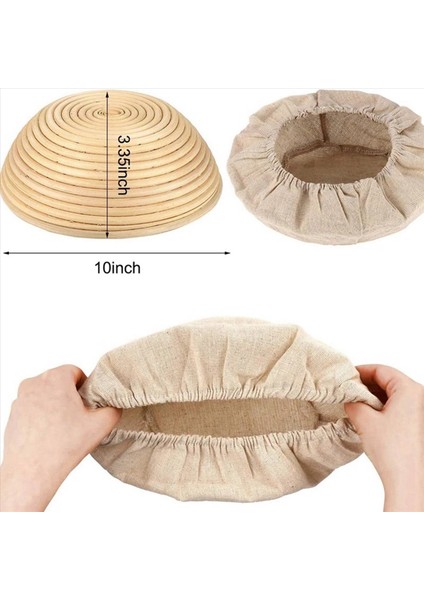 15X Yuvarlak Ekmek Proofing Sepet Bezi Astar Hamur Mayası Banneton Prova Bezi Doğal Rattan Pişirme Hamur Sepeti Kapağı (Yurt Dışından) fırsatları