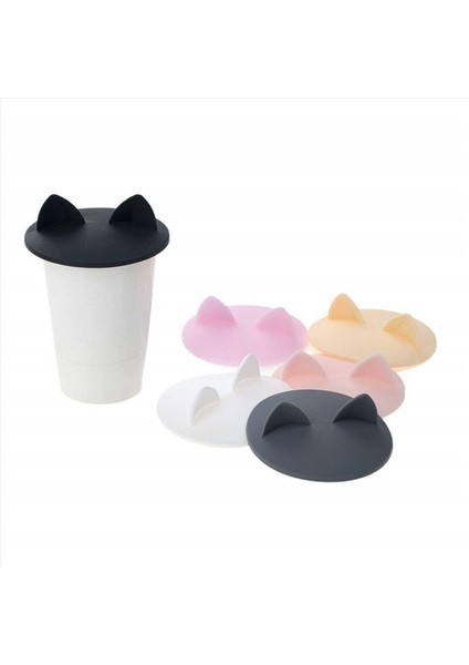 Cam Fincan Kapağı 12 Adet Kedi Kulak Silikon Anti Toz Bardak Kapaklar Çay Kupa Topper Kapak Kahve Fincanı Için Içecekler Için Kapaklar (Yurt Dışından) fırsatları
