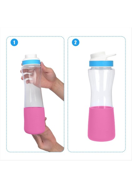 2pcs Su Şişesi Alt Kol Cirkul 22OZ Şişe Silikon Şişe Önyükleme Koruyucu Su Şişesi Koruyucu Pembe (Yurt Dışından) fırsatları