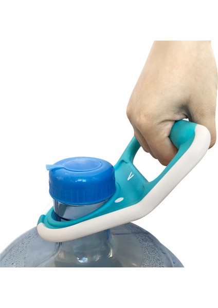 Su Kafa Kovası Tutucu 5 Galon Içme Suyu Şişesi Taşıyıcı Kauçuk Alig Slip Tutucu Mavisi ile Kaldırıcı (Yurt Dışından) fiyatları