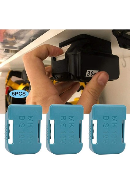 Makita 18V Sabitleme Cihazları (Mavi) Için 10 Adet Pil Depolama Pil Tutucu Kasa (Yurt Dışından) fiyatları