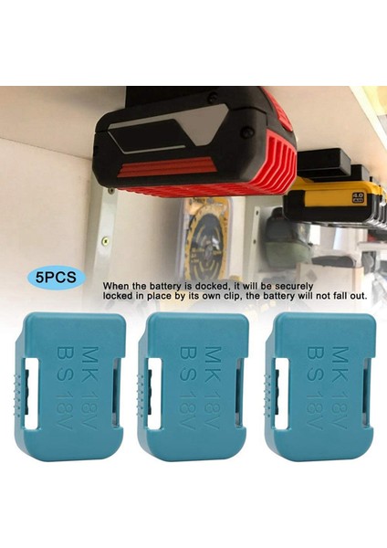 Makita 18V Sabitleme Cihazları (Mavi) Için 10 Adet Pil Depolama Pil Tutucu Kasa (Yurt Dışından) indirimleri