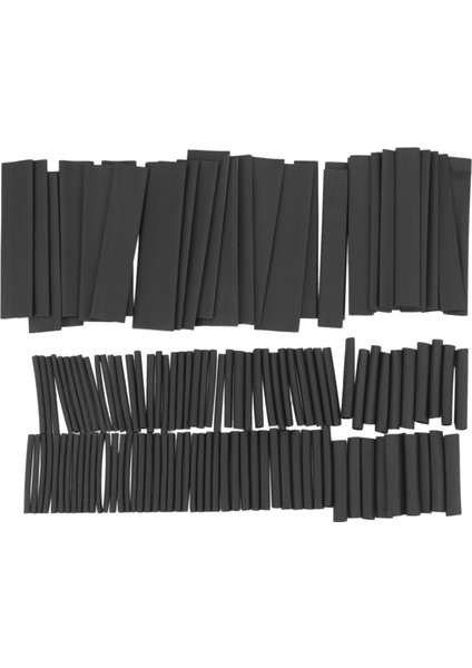 127PCS Siyah Tutkal Hava Koşullarına Dayanıklı Isı Büzülme Kaplama Boru Tüpü Ürün (Yurt Dışından)