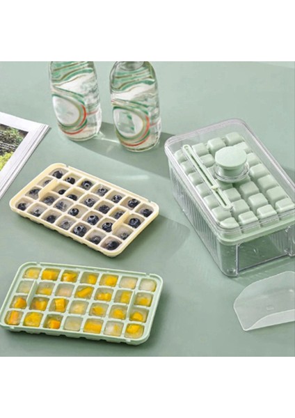 Buz Kutusu Tek Bütçe Basın Tipi Kolay Salınma Yüksek Renkli Buz Kutusu Ev Gıda Düzeni Buz Depolama Kalıp Sarı (Yurt Dışından) fırsatları