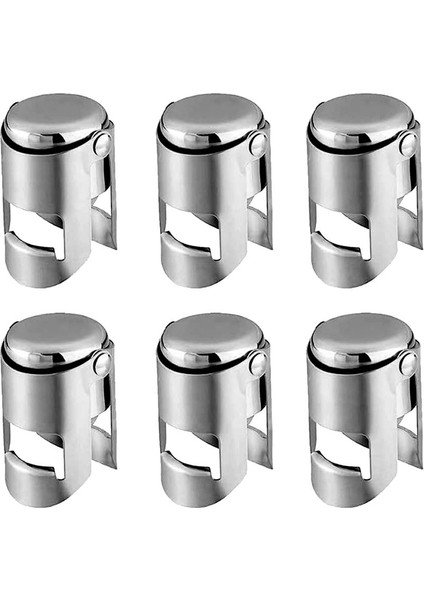 Paslanmaz Çelik Durdurucu Mühürleyici Tasarruf (6 Paket) (Yurt Dışından)