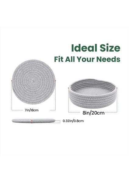 Sıcak Yemekler Sıcak Tencere ve Tavalar Için 7 Inç Trivetler Isıya Dayanıklı Kalın Tişört Tablo B Için Çok Fonksiyonlu Sıcak Pedler (Yurt Dışından) indirimleri