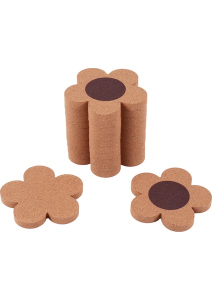 12 Adet Içecekler Için Sevimli Bardak Altlıkları Emici ve Yeniden Kullanılabilir Coaster Seti 4 Inç Çiçek Şekli Bardak Altlıkları Kahve Çay Fincanı Paspas (Yurt Dışından)