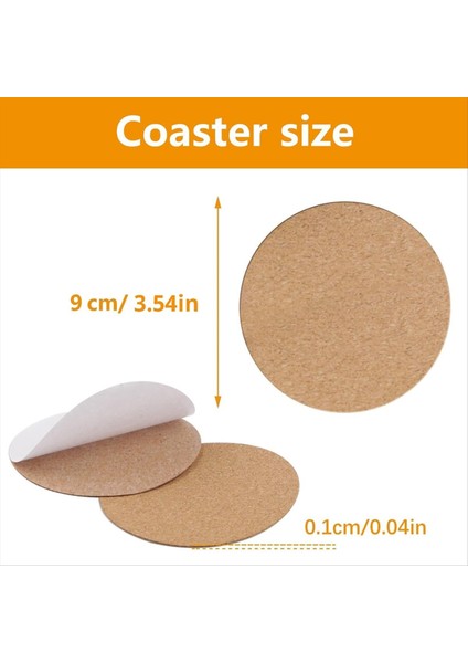 100 Pcs Coasters Için Kendi Yapırlı Cork Cooter Dıtts Kendi Yapılır Kendi Yapılı (Yurt Dışından) modelleri