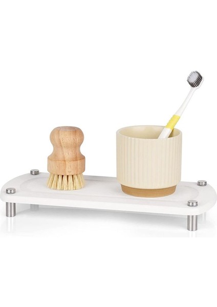 2pcs Diatom Çamur Coaster Slip Slip Emici Coaster Basit Emici Hızlı Kurucu Diatomit Otel Banyo Kupası Tutucu (Yurt Dışından)