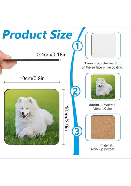 36 Pcs Süblimasyon Bardak Altlıkları Boşluklar Mdf Cork Arka Isı Transfer Bardak Altlıkları Ahşap Donakta Bardak Altlıkları Boş Süblimasyon (Yurt Dışından) modelleri