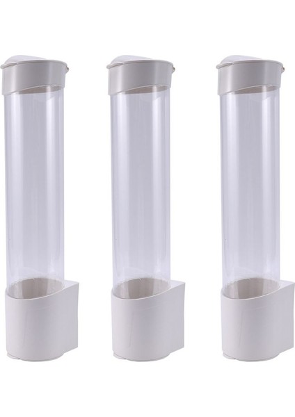 3x Dispenser Otomatik Olarak Kupa Çıkarıcı Tek Kullanımlık Bardak Plastik Fincan Kağıt Fincan Tozu Depolama Rafı (Yurt Dışından) fiyatları