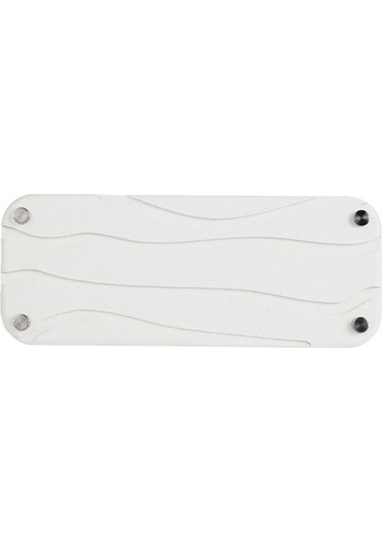 Banyo Lavabo Hızlı Kuruyan Taş Diyatomlu Toprak Lavabo Tepsisi Yemek Diş Fırçası Tutucu Dalgalı (Beyaz) (Yurt Dışından)