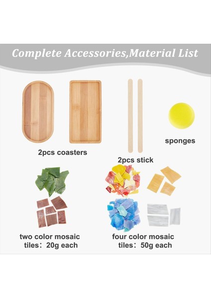 Dıy Mozaik Zanaat Kiti Hindistan Cevizi Ağacı Mozaik Bambu Coaster Seti Boş Taban Tepsisi El Yapımı Sanat Ev Dekor (Yurt Dışından) fiyatları