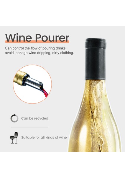 100PCS 3 Inç Gümüş Şarap Dökücü Disk Damla Geçirmez Damla Dökme Dökme Baharat Şarap Dökme Disk (Yurt Dışından) indirimleri