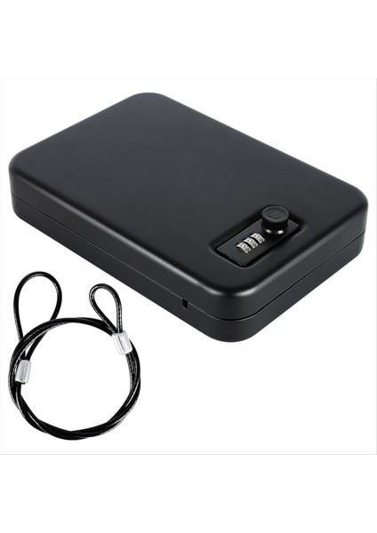 Tabanca Tabanca Için Güvenli Katı Çelik Tabanca Güvenli Kombinasyon Kilitli Küçük Tabanca Kilit Kutusu Taşınabilir Seyahat Tabancası Kasa (Yurt Dışından)