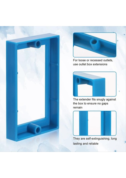 6pcs Elektrik Kutusu Genişletici 1/2in Tek Çetiştir Çanta Çıkış Kutusu Genişleticiler Birleşme Kutusu Elektrik Kutusu Için (Yurt Dışından) fiyatları