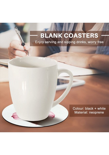 Yuvarlak Süblimasyon Boş Coaster Süblimasyon Boş Coaster Süblimasyon Isı Transfer Coaster Sıcak Preslenmiş Coaster 16PCS (Yurt Dışından) fırsatları