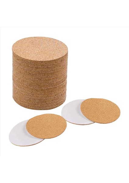 Kendinden Yapışkanlı Bardak Altlıkları Cork Paspaslar ve Diy El Sanatları Malzemeleri Için Destek Tabakaları (240 Yuvarlak) (Yurt Dışından) fiyatları